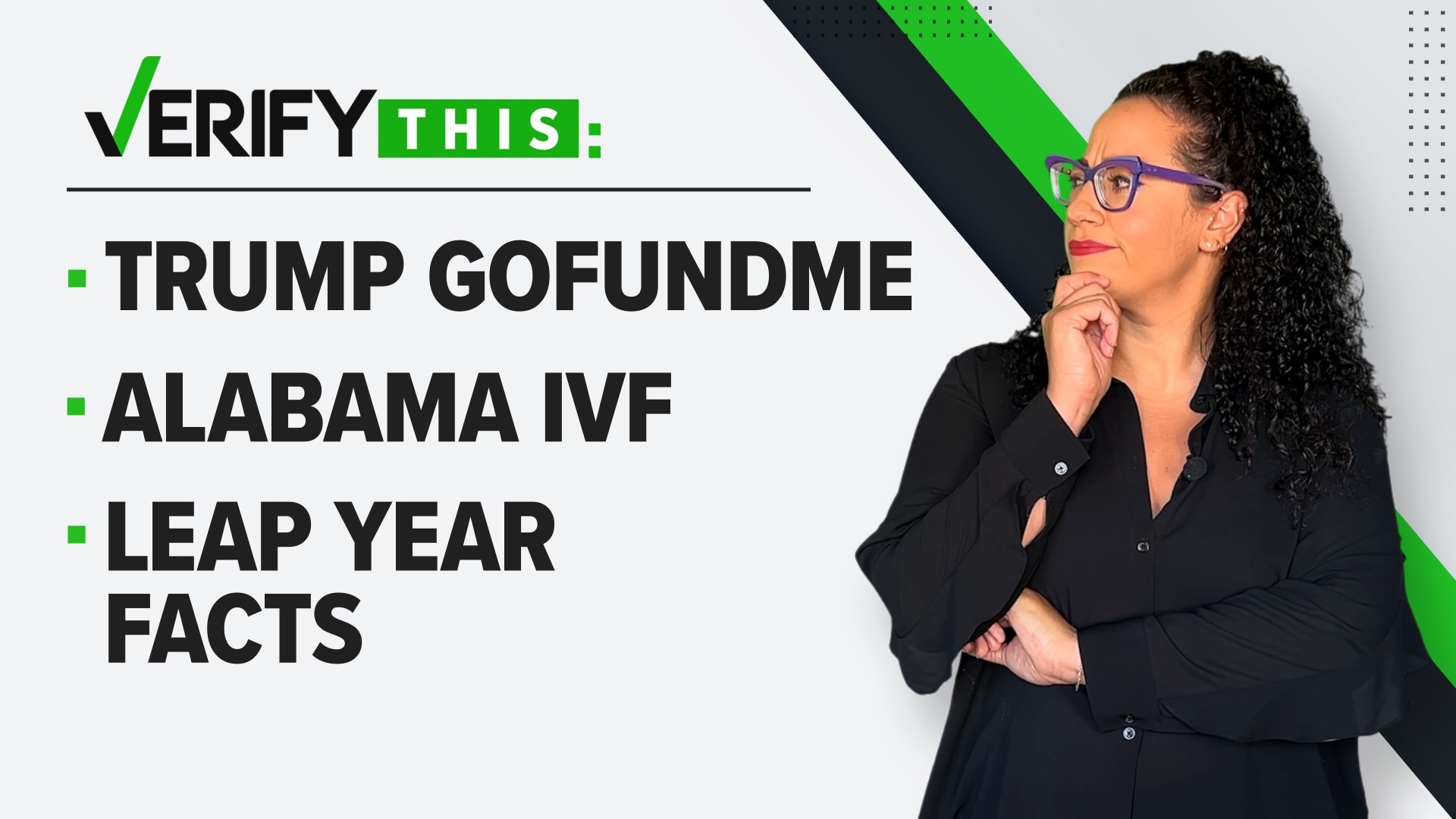 In this week's episode, we verify if Trump can crowdfund to pay off his fines, share some fun leap year facts and clarify some facts about the Alabama ruling on IVF