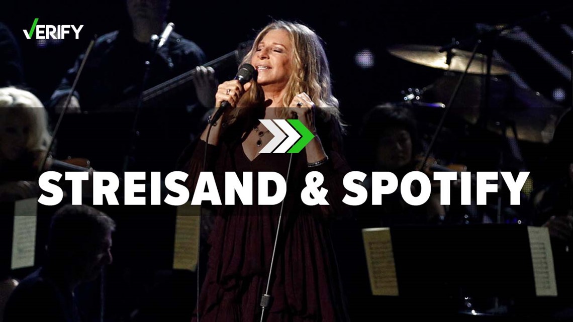 No, Barbra Streisand isn't pulling her music from Spotify