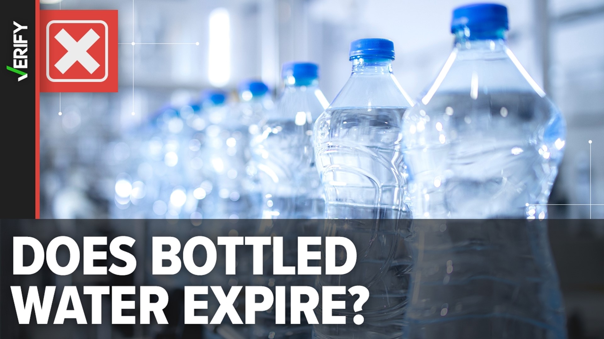 Properly stored, unopened bottled water doesn't expire
