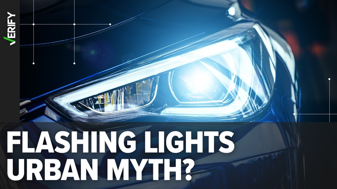 The flashing headlights gang initiation warning is an urban myth