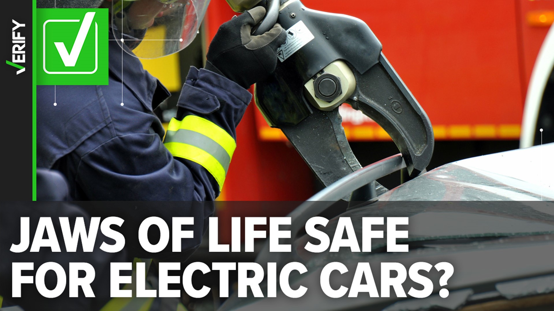 Contrary to claims in multiple social media posts, emergency responders use tools like the Jaws of Life on EVs to safely rescue accident victims after a crash.