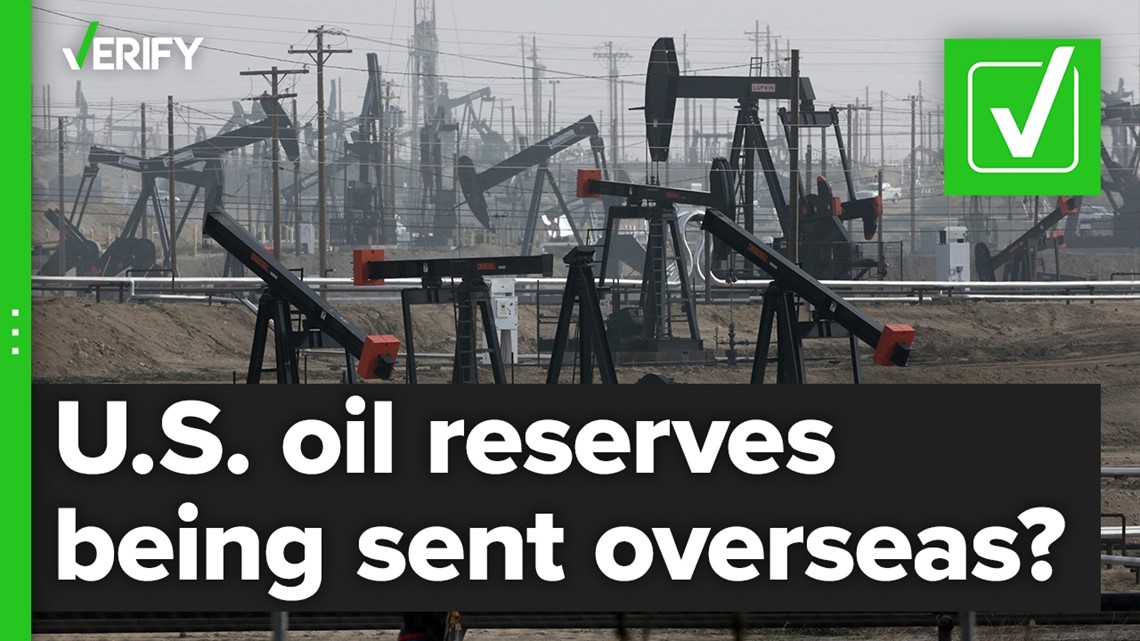 Has oil from U.S. reserves been sent to other countries?