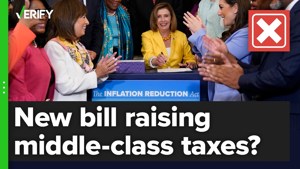 The Inflation Reduction Act does not raise taxes on the middle class