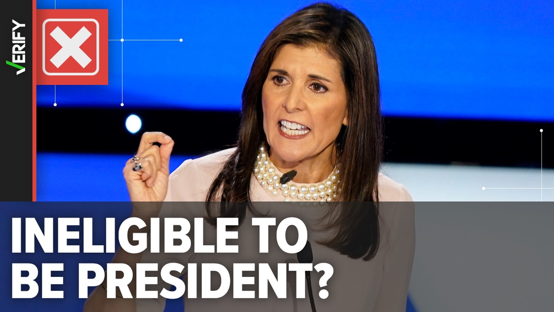 Trump and others falsely claim Nikki Haley is ineligible to be president because her parents weren’t U.S. citizens when she was born.