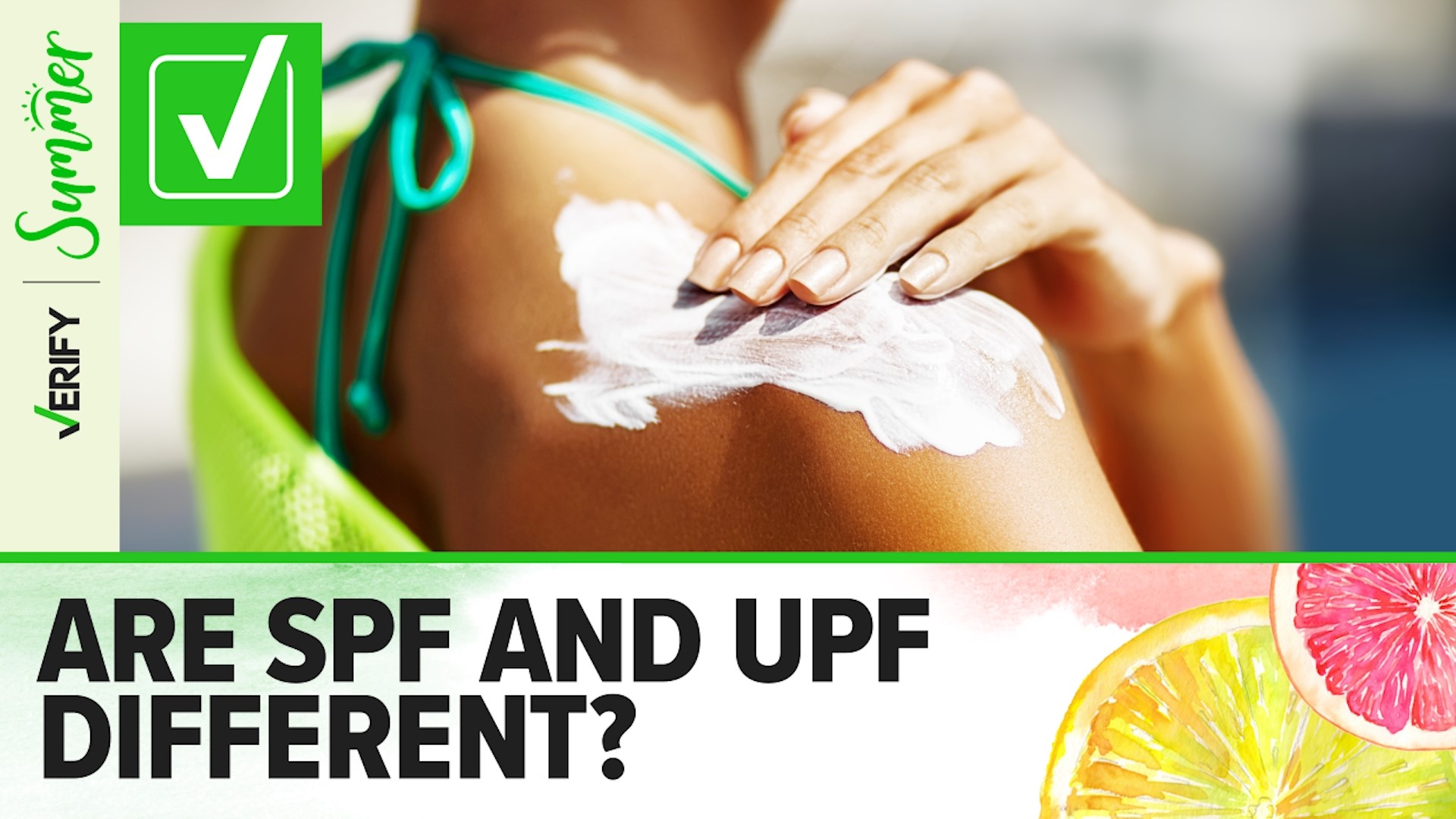 SPF is typically used to measure how long sunscreen protects you from the sun. UPF typically measures how much of the sun’s UV rays are blocked by clothing fabric.