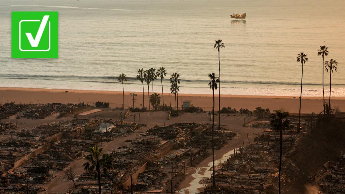 Can ocean water be used to put out the California wildfires