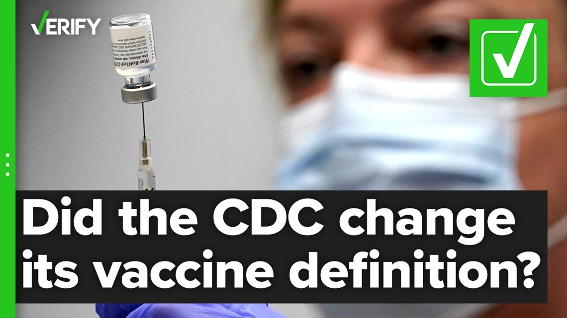 Did the CDC change its definition of vaccine?