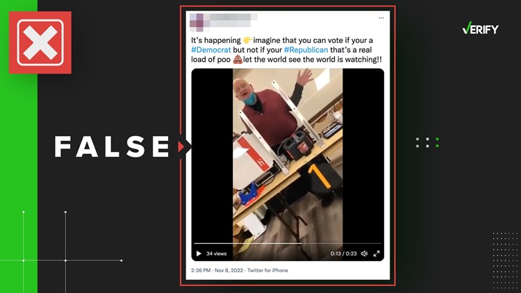 Old video claiming to show Republican voter turned away at polling place resurfaces on Election Day