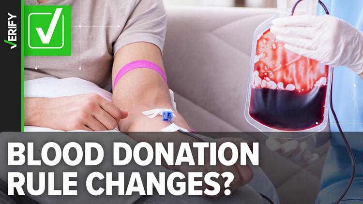The FDA changed its blood donation guidelines for men who have sex with men