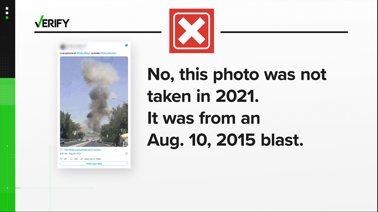 No, these viral posts are not of the Kabul airport explosion on Aug. 26th.