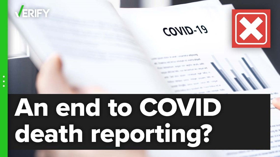 The US government is not ending daily COVID death reporting