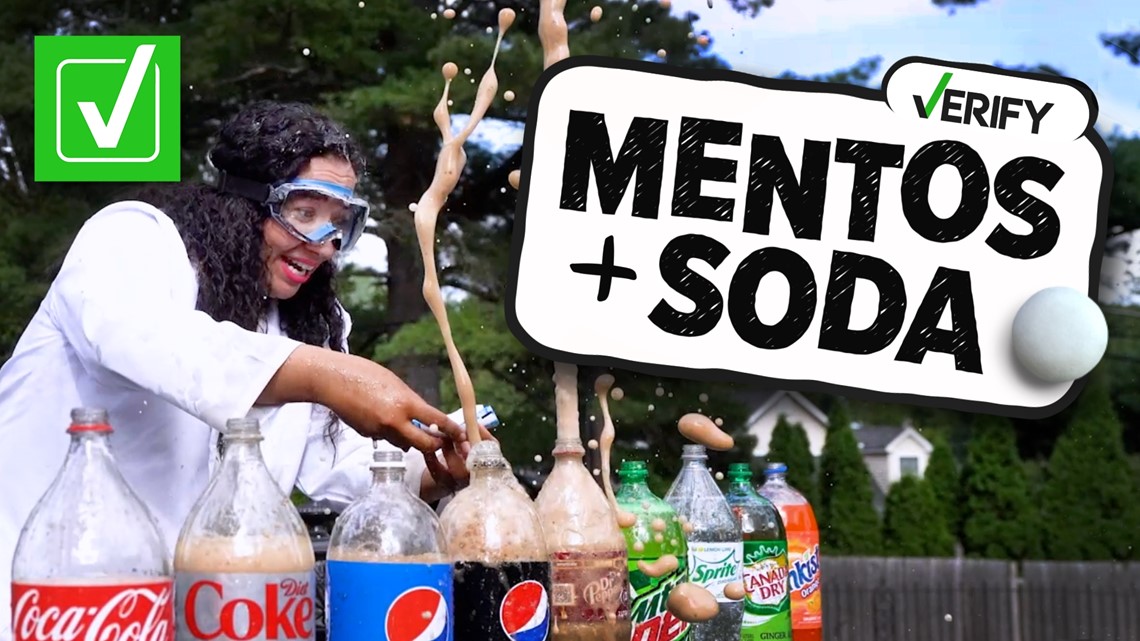 Mentos et Diet Coke fonctionnent avec n’importe quel soda