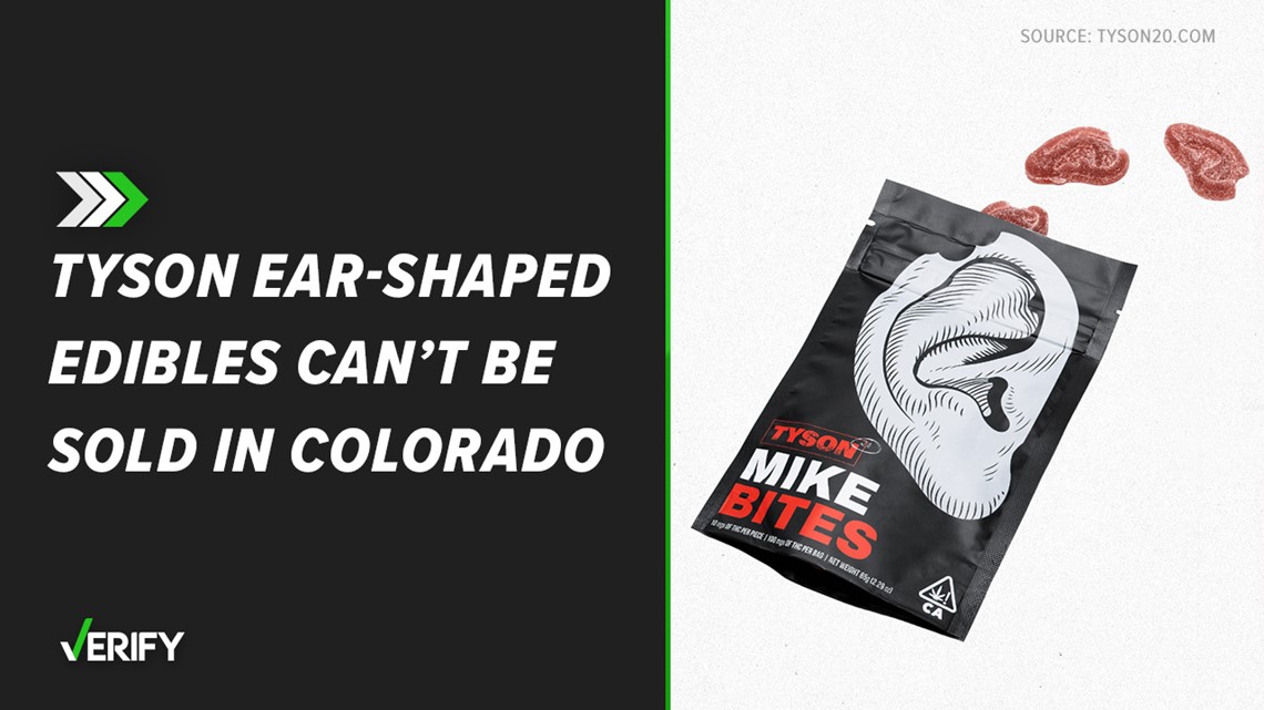 迈克·泰森的耳朵形状的食品在科罗拉多州是卖不出去的