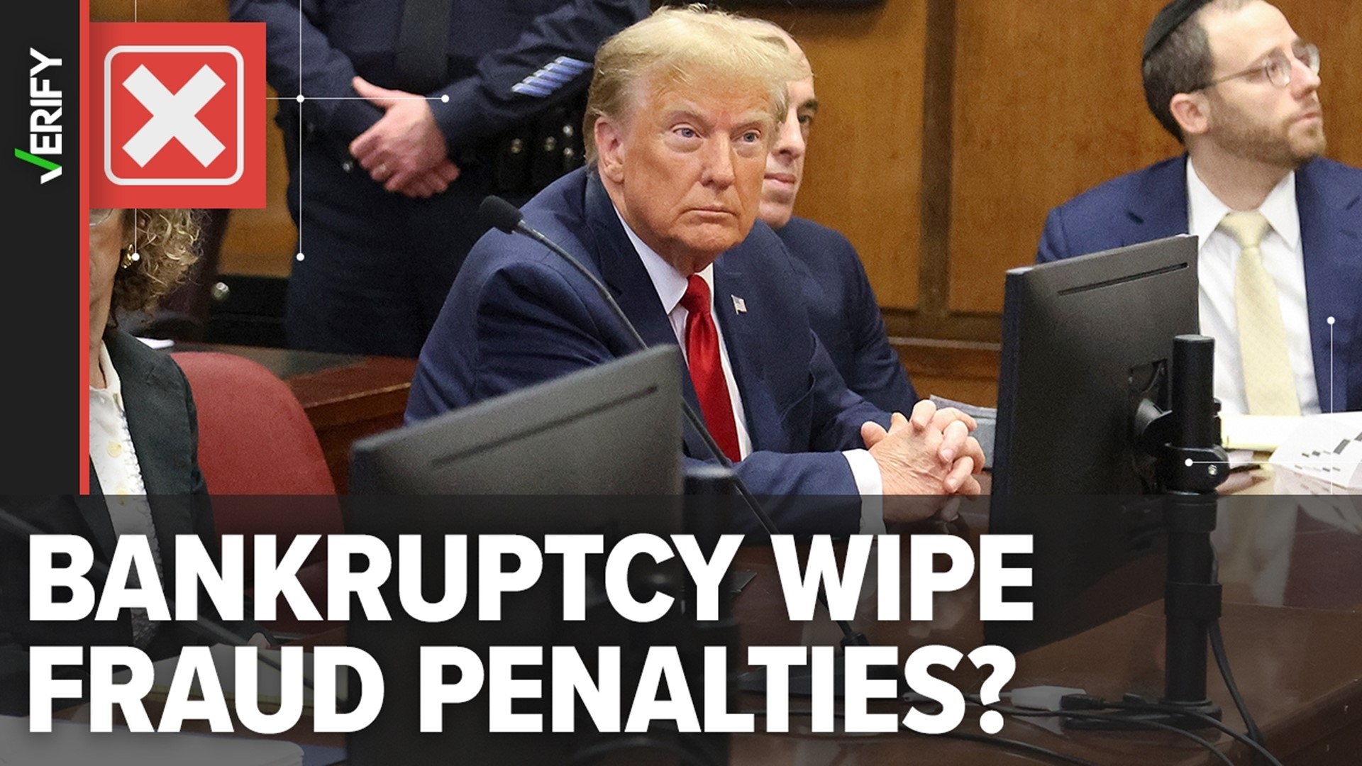 Bankruptcy would not get Donald Trump out of paying his civil fraud penalties. He would still be liable to pay even if he or his organization declared bankruptcy.