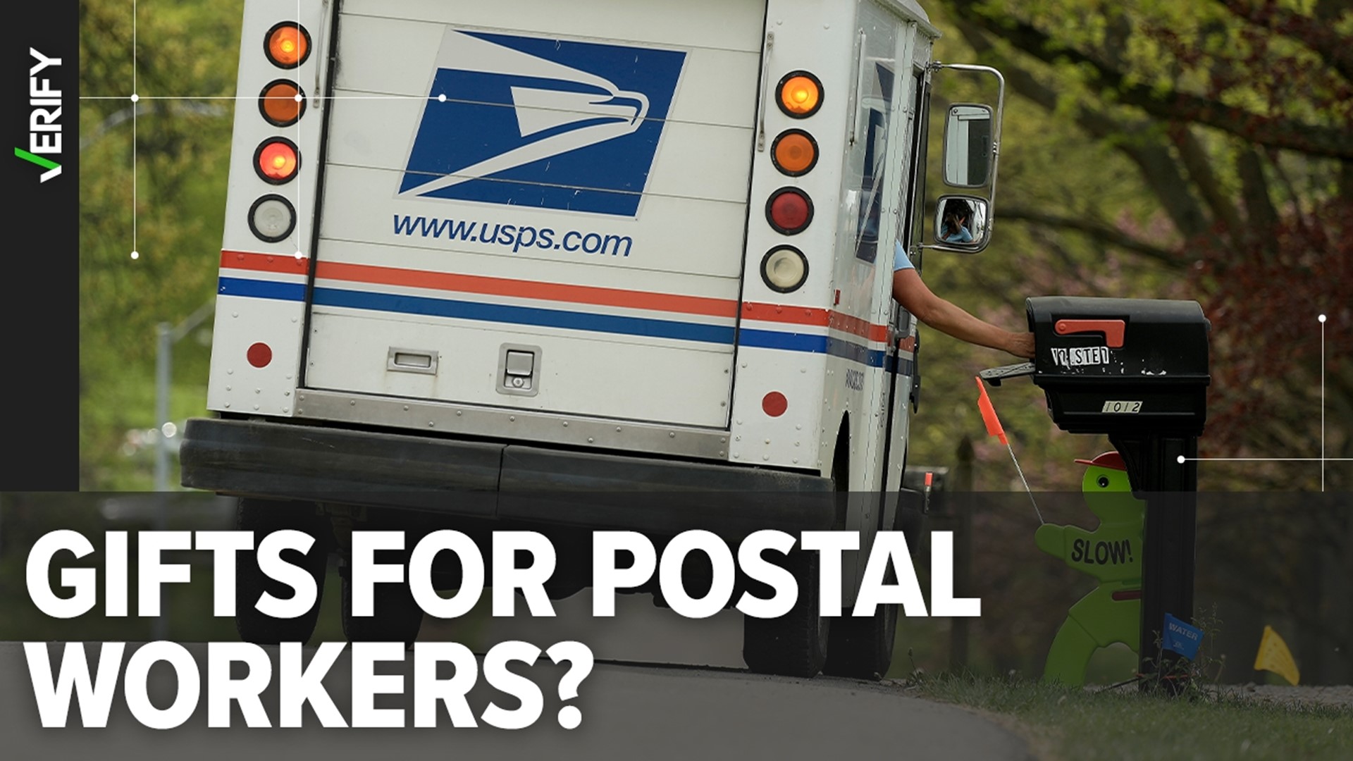 Postal carriers can accept low-value gifts this holiday season, but they cannot accept cash or gifts that can be redeemed for cash.