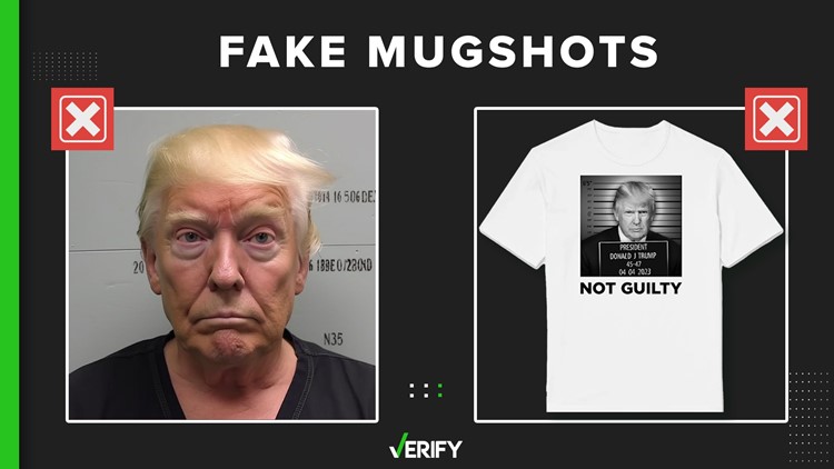 Viral photos of Donald Trump’s ‘mugshot’ are fake
