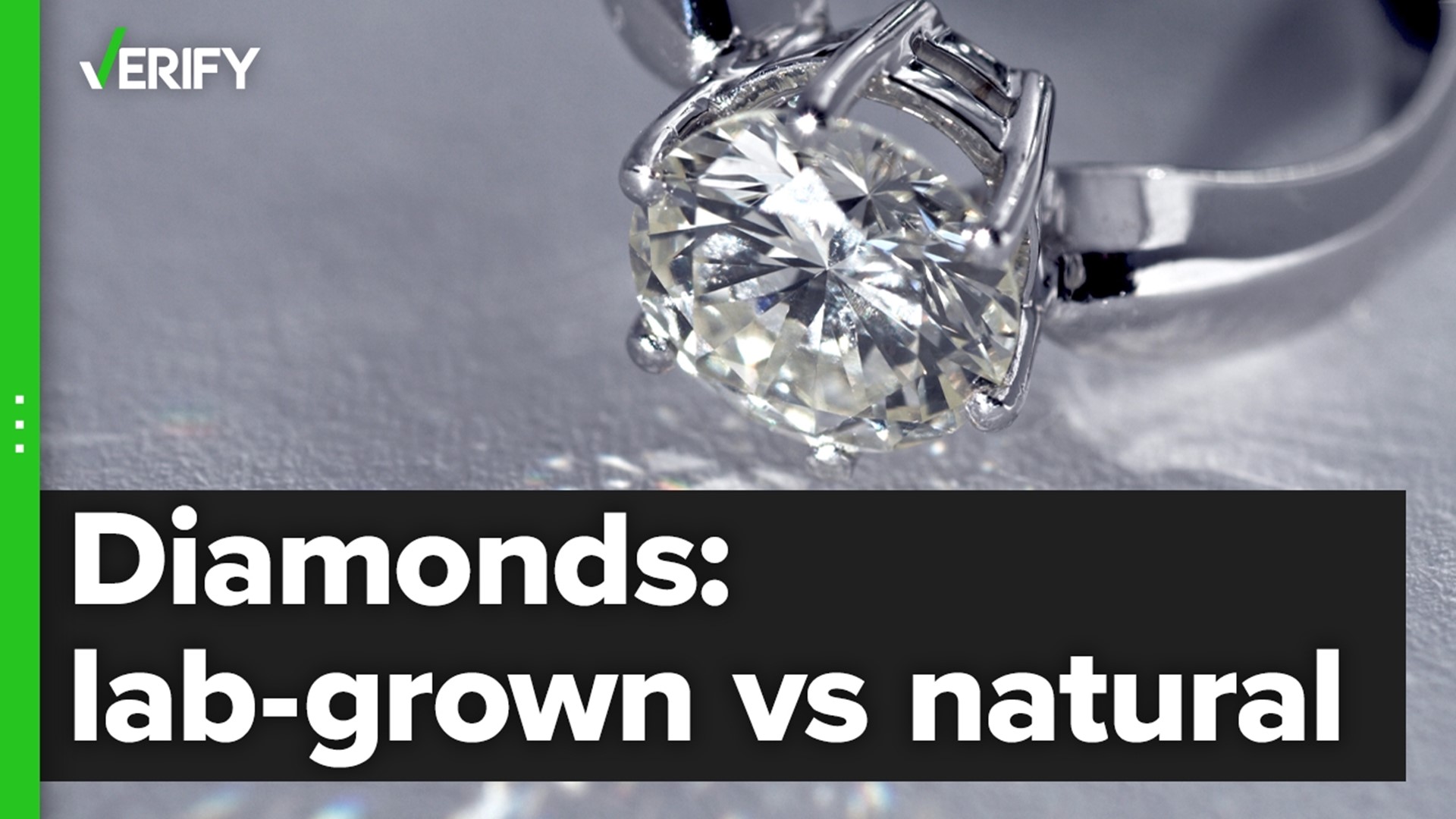 It’s nearly impossible to spot the difference between natural and lab-grown diamonds with the naked eye, but specialized equipment can detect which one is which.