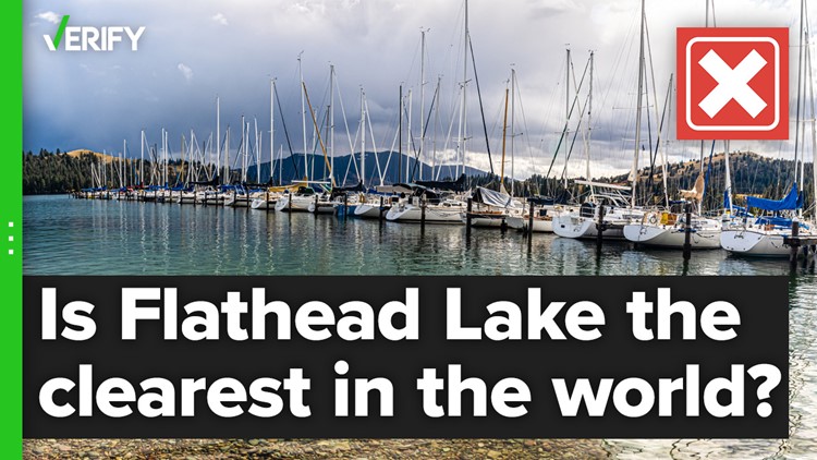 No, Flathead Lake in Montana is not the clearest water of any lake on Earth