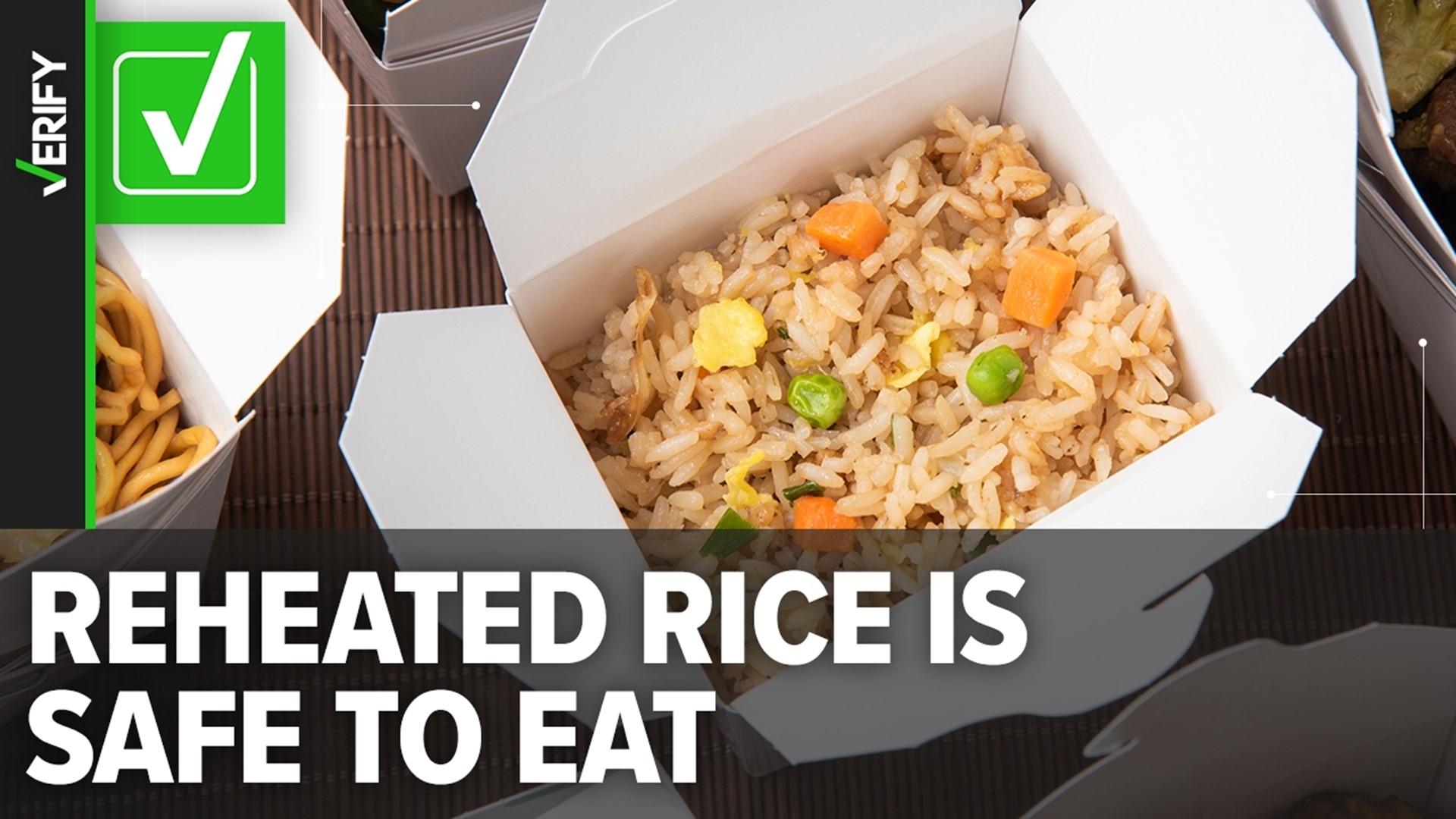 A viral video claims eating leftover rice can cause food poisoning. But we can VERIFY rice refrigerated within two hours of cooking is perfectly safe to eat.