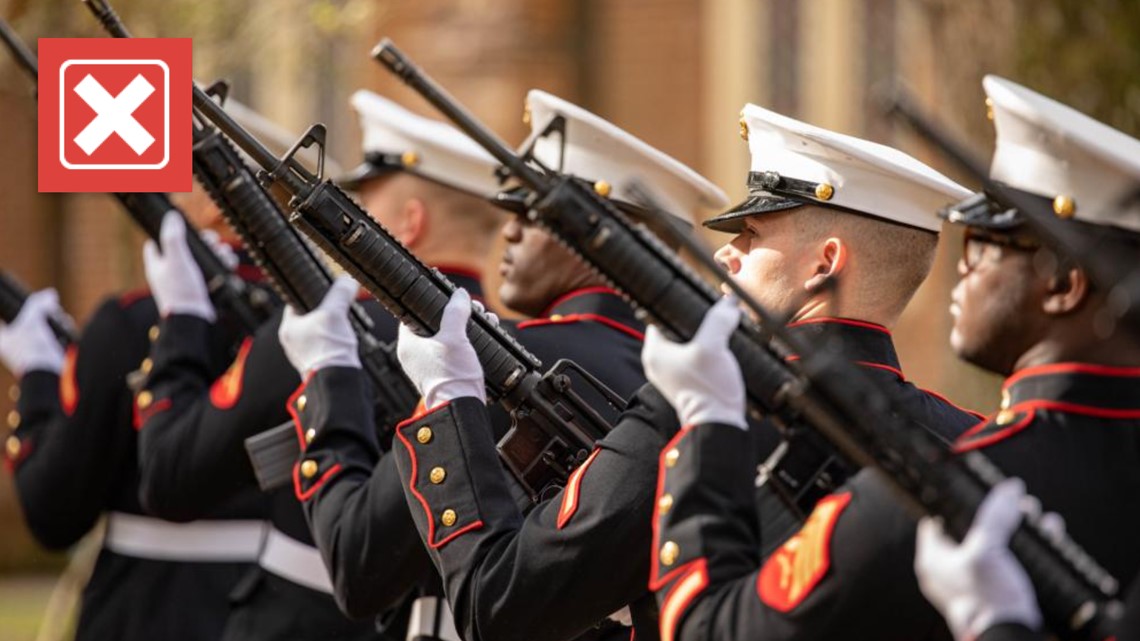 Rifle or '21 gun' salutes not banned from military funerals