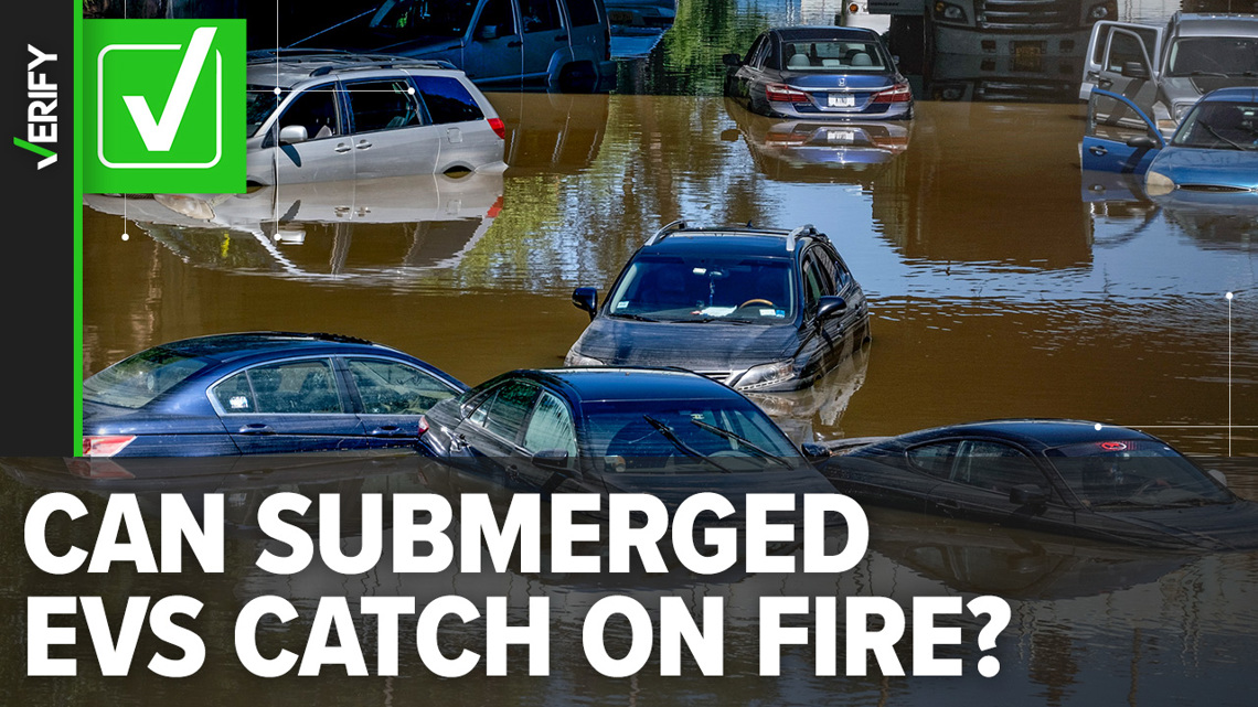 EVs submerged by floods can catch fire