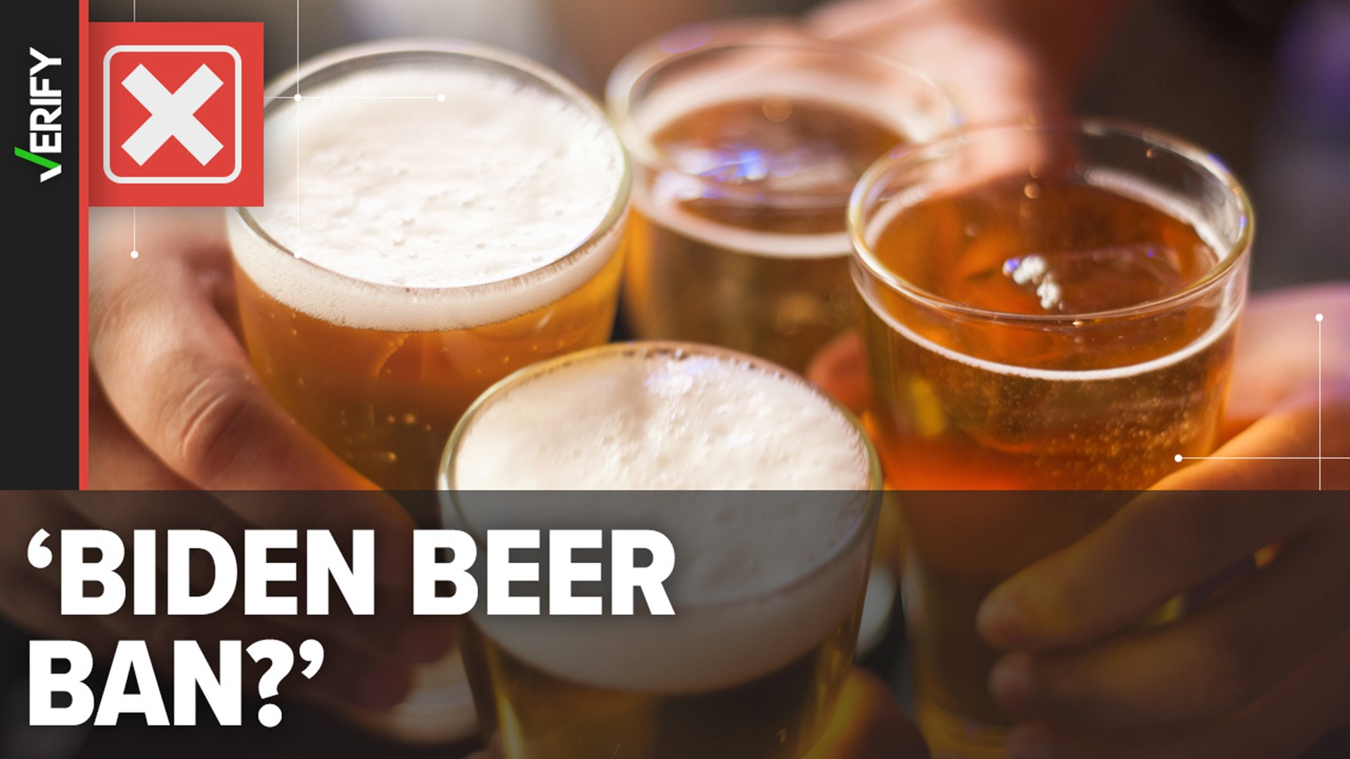 Concern over the 'Biden Beer Ban' stems from a government official's reference to Canada's guidance, which is one to two drinks per week.