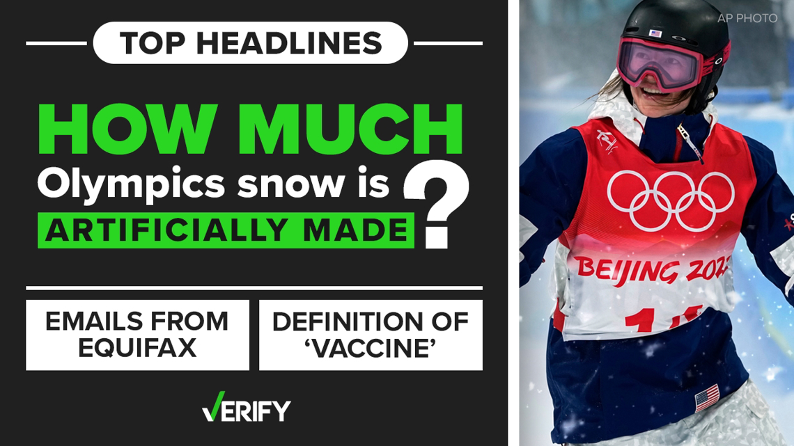 Top Headlines: Equifax emails, vaccine definition and artificial snow