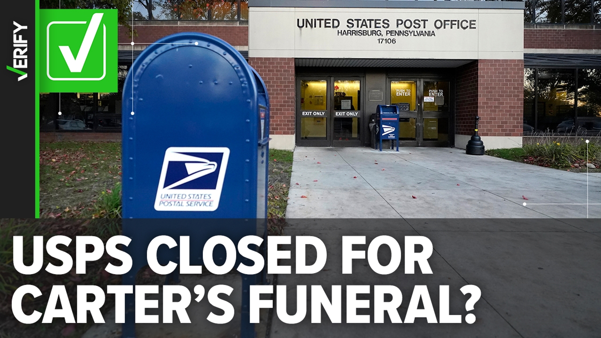 Yes, post offices will be closed on Jan. 9 in honor of former President