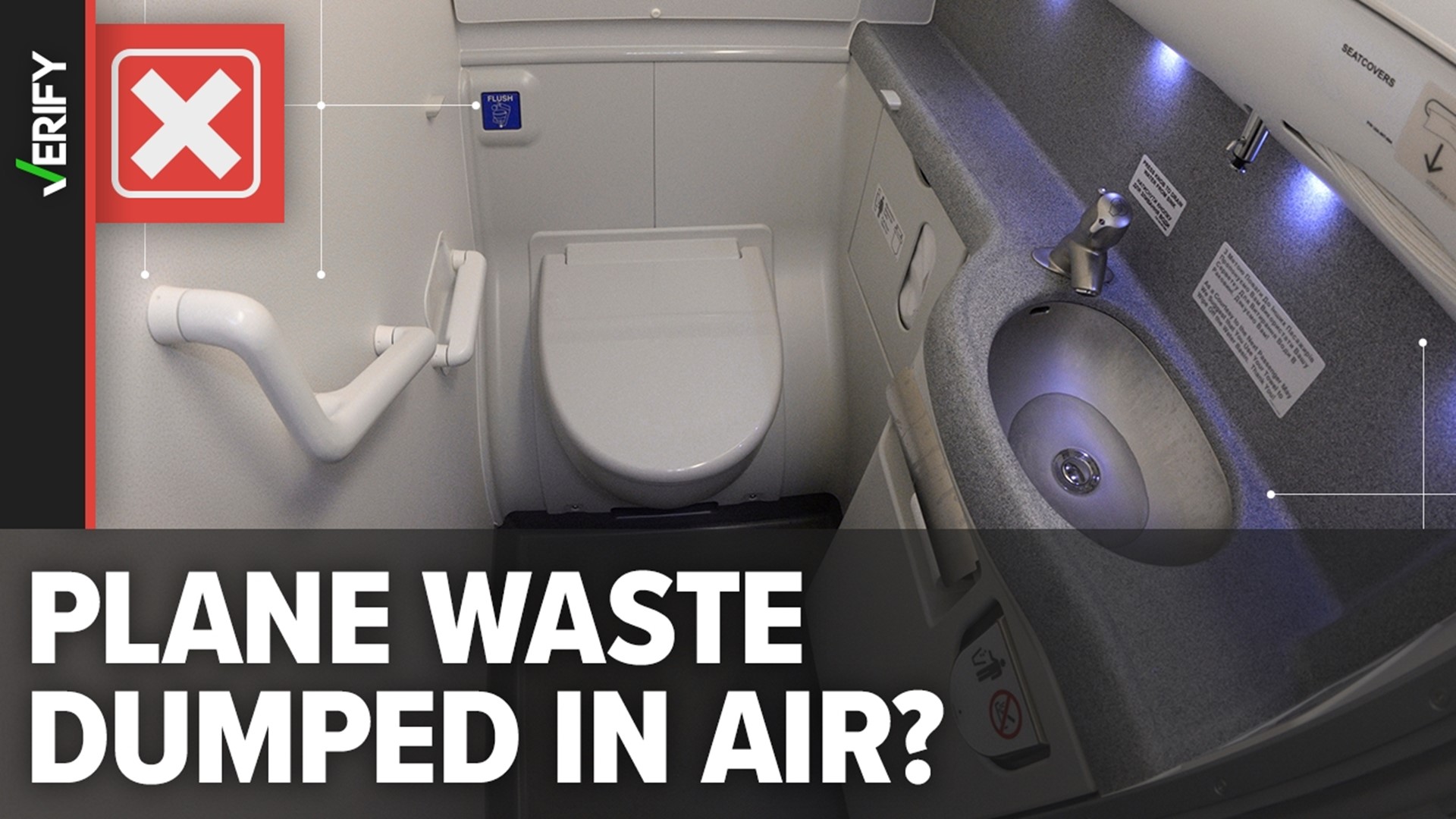 When a plane leaks sewage material, it freezes and can fall to the ground. This is known as blue ice. But a plane doesn’t drop toilet waste mid-flight on purpose.