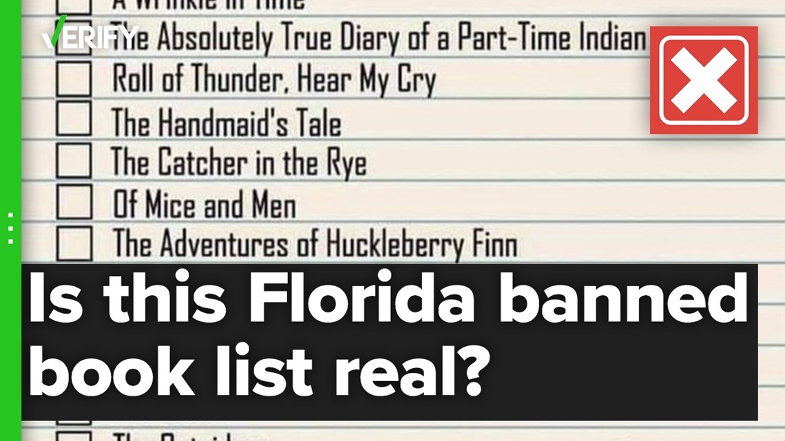 No, Florida doesn’t have a statewide banned book list, like a viral
