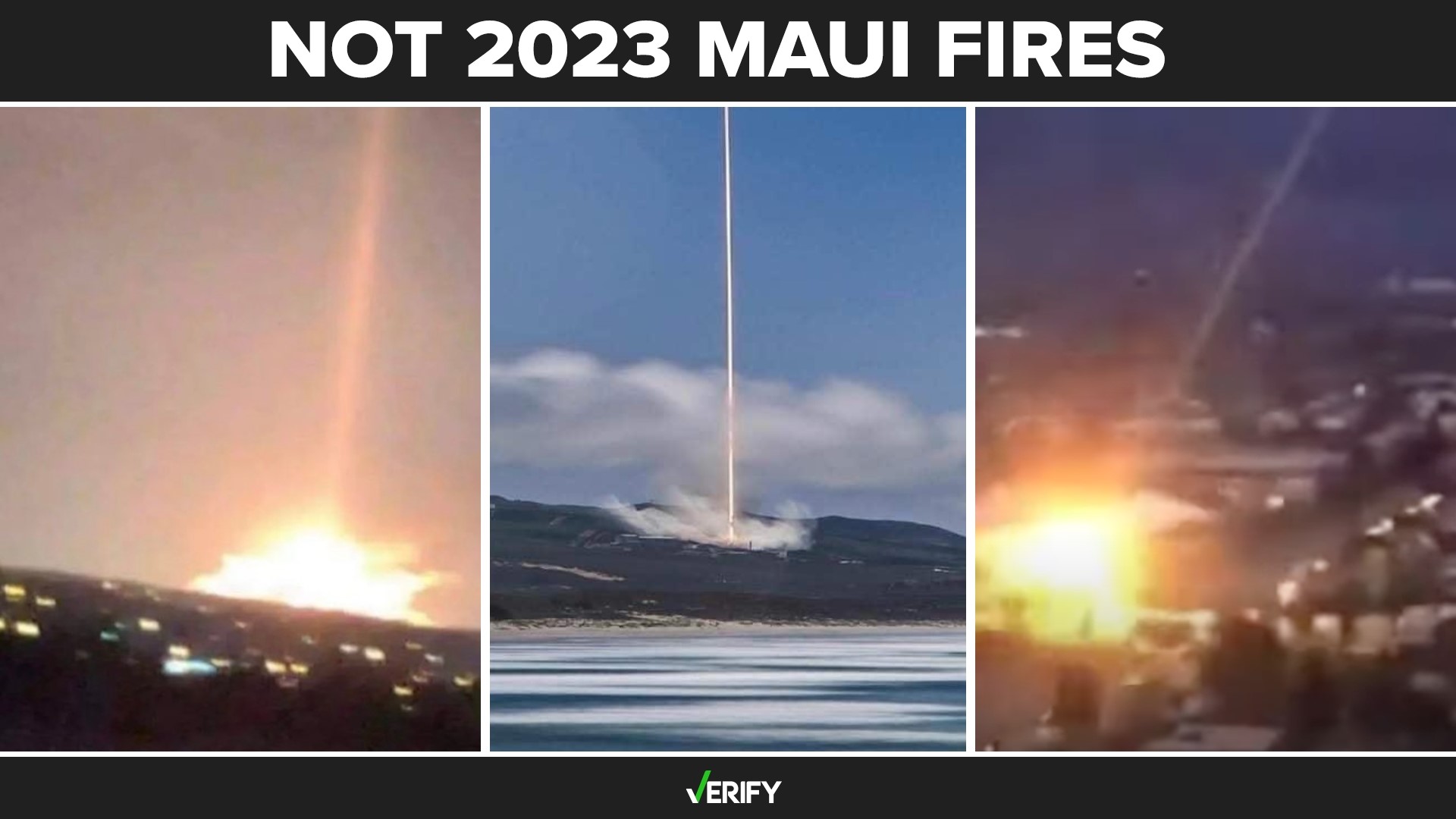 Viral photos of ‘directed energy weapons’ not from Maui fires