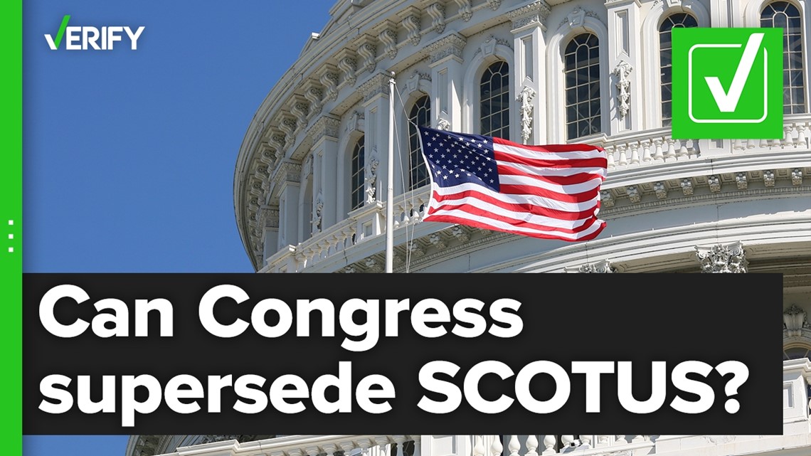 Can Congress pass a law that supersedes a Supreme Court ruling?