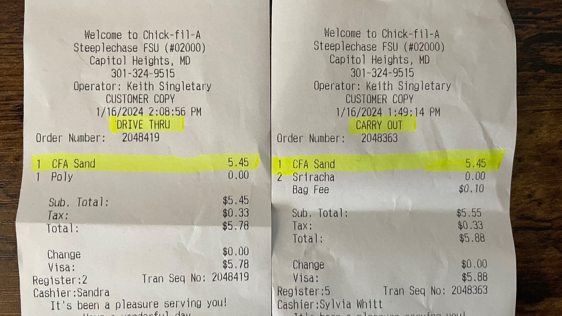 ChickfilA doesn’t charge more for drivethru orders than inside