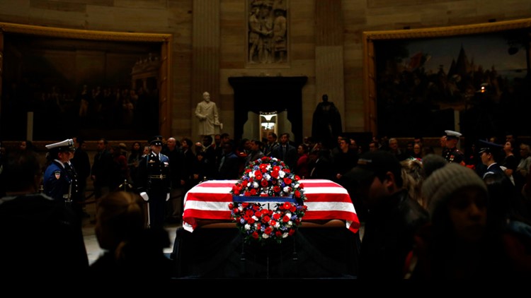 Yes, Congress decides who lies in state or in honor