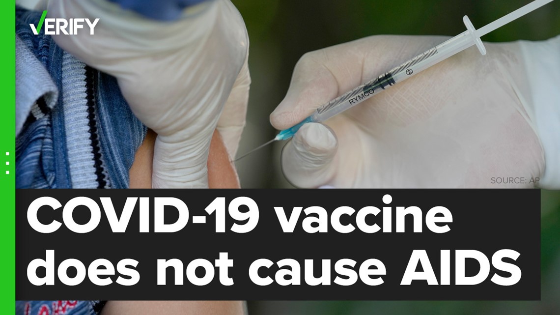 The COVID-19 vaccine does not cause AIDS