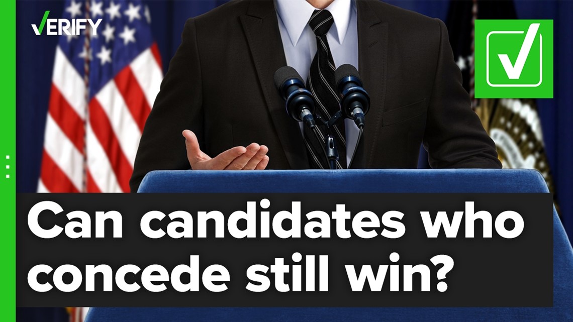 Candidates can still win after conceding an election