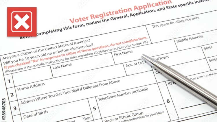 No, Texas is not revoking voter registrations without telling people