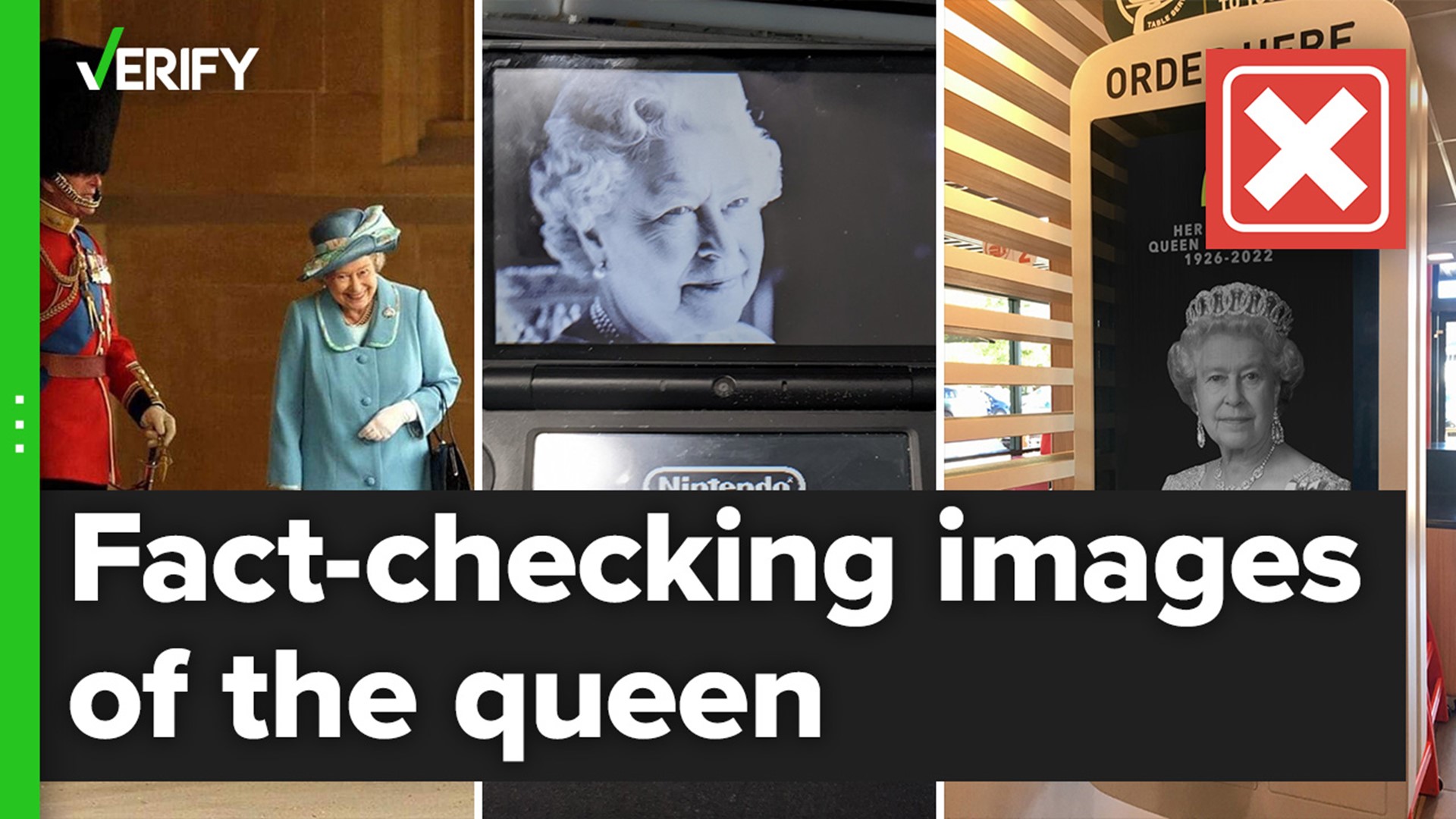 英国女王伊丽莎白二世于9月8日去世后，社交媒体上出现了几张虚假或断章取义的照片。