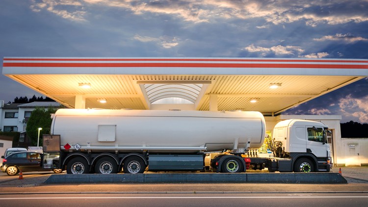 Getting gas when a tanker truck is at the station carries a low risk of sediment contamination