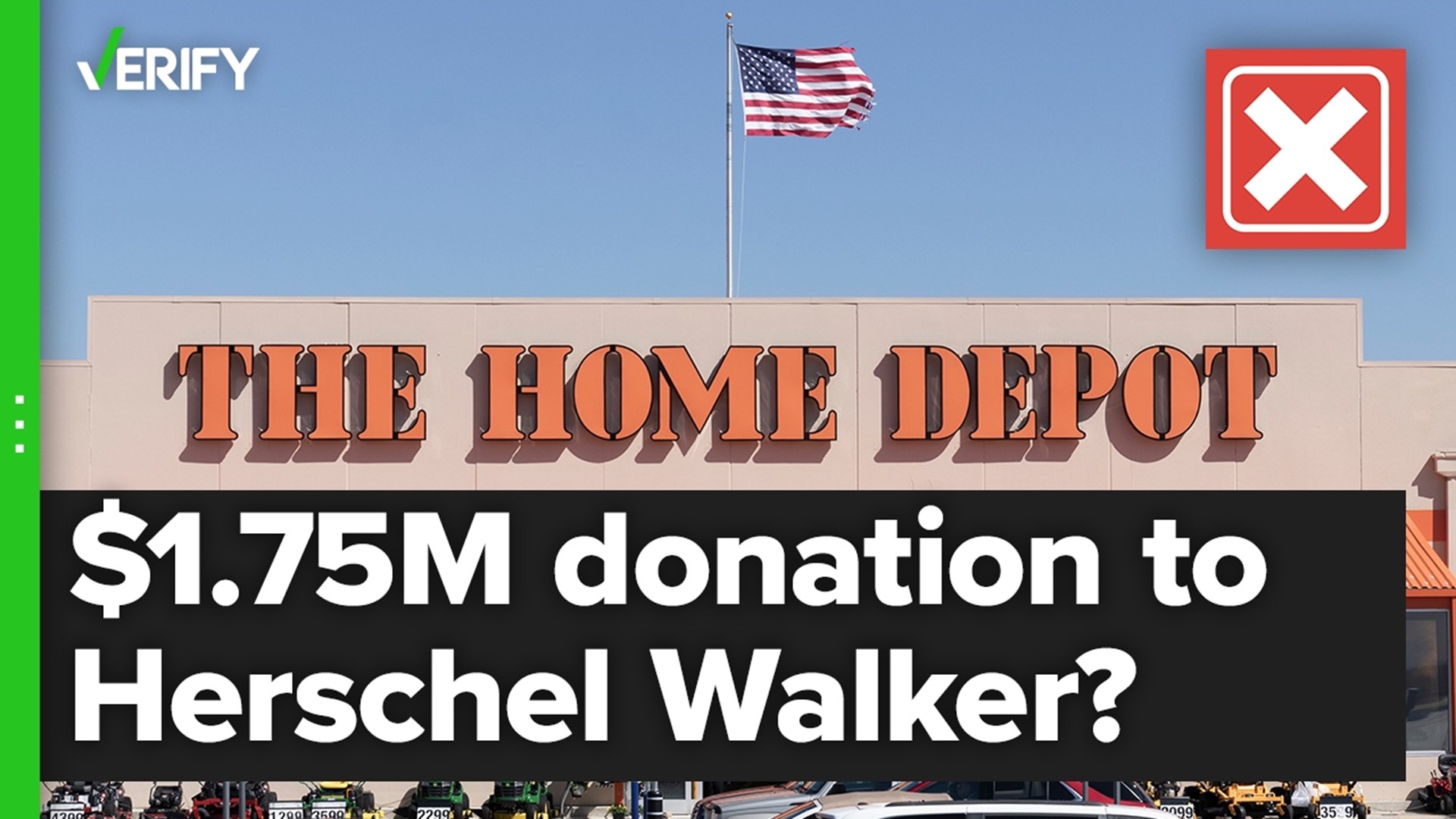 FEC filings show Home Depot co-founder Bernie Marcus, who left the company more than 20 years ago, donated to the Herschel Walker campaign, not the company directly.