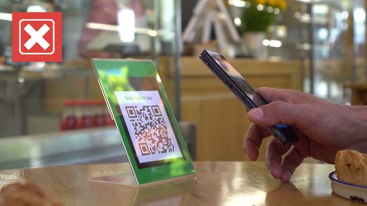 No, a QR code cannot ‘force’ a payment