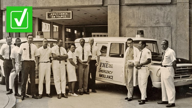 Yes, the first paramedics in the U.S. were Black men