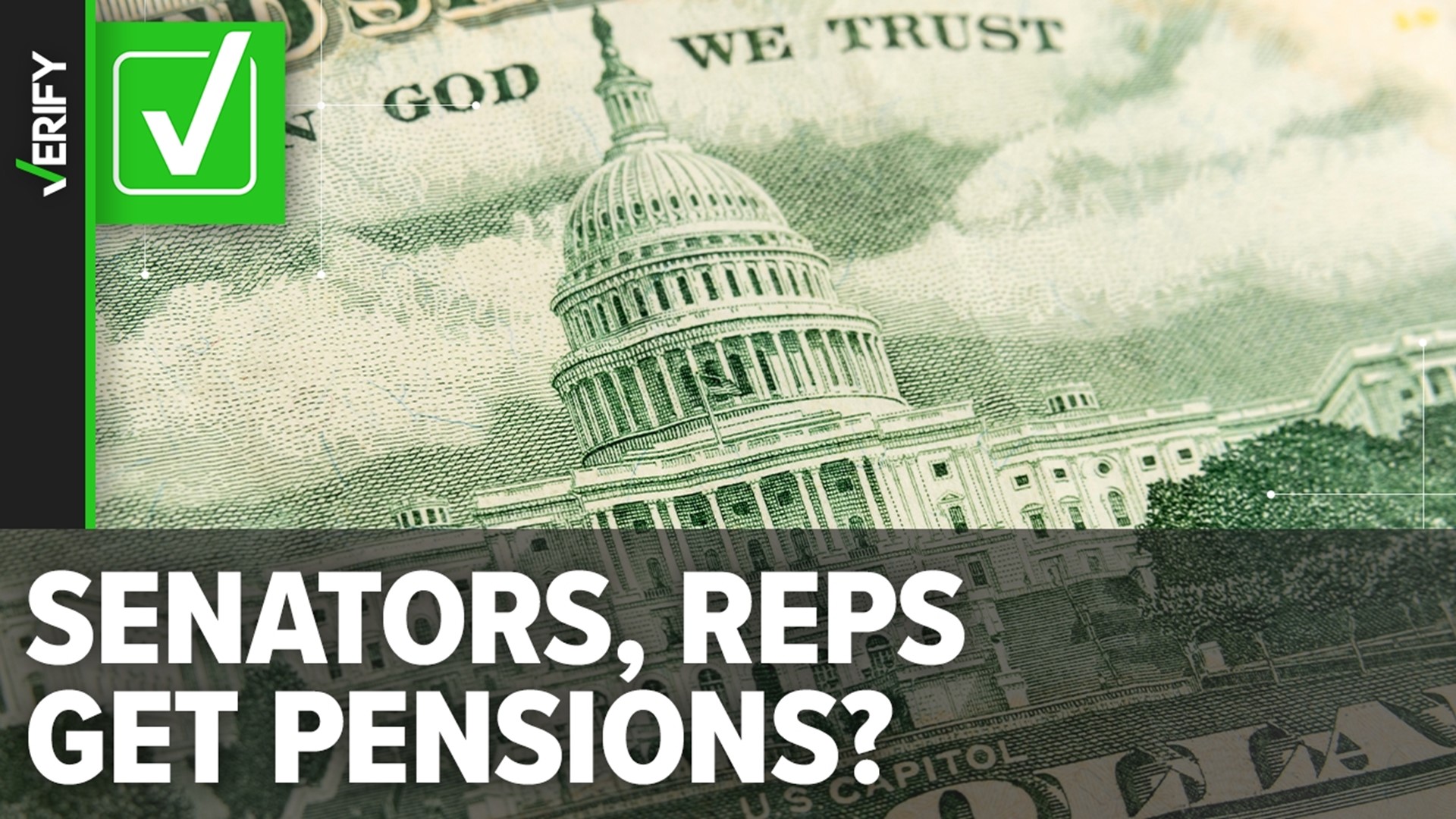 Senators and representatives are eligible for a pension if they’ve served at least 5 years in office.