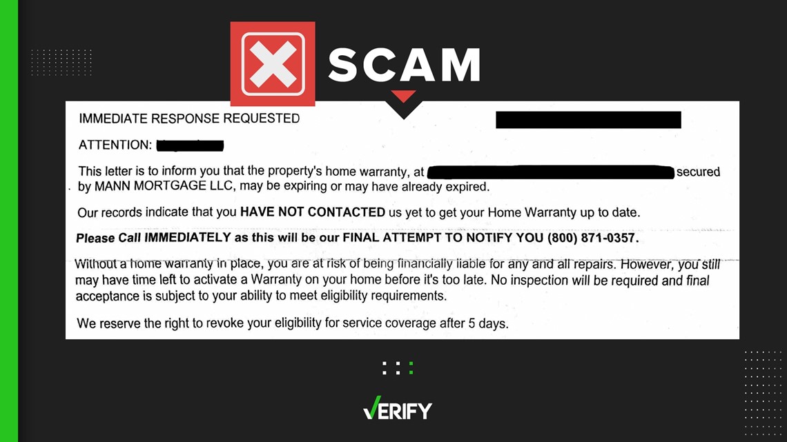 How to spot a home warranty scam