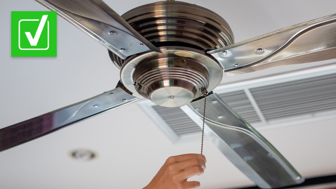 Yes, your ceiling fan should spin counterclockwise if you want to feel cooler