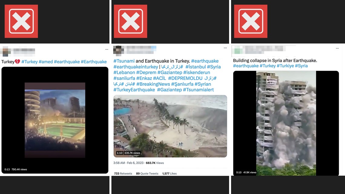 Fact-check: 3 Viral Videos Aren’t From Turkey, Syria Earthquake | Fox61.com