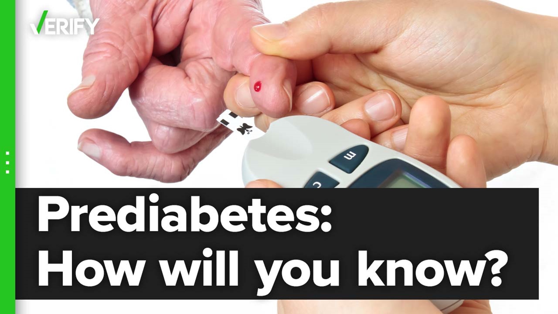 There isn’t a way for people to know if they’re prediabetic without a test