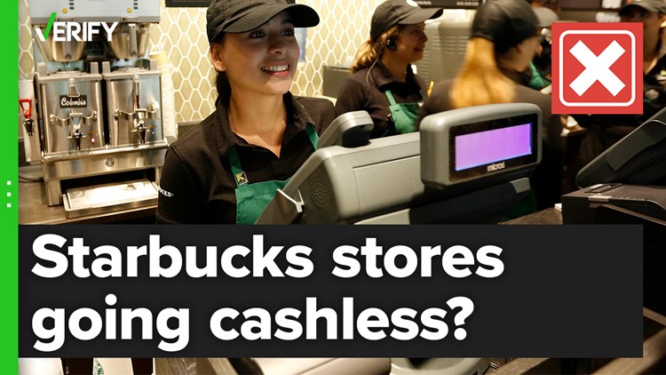 Not all Starbucks stores are going cashless, only one in the U.K.