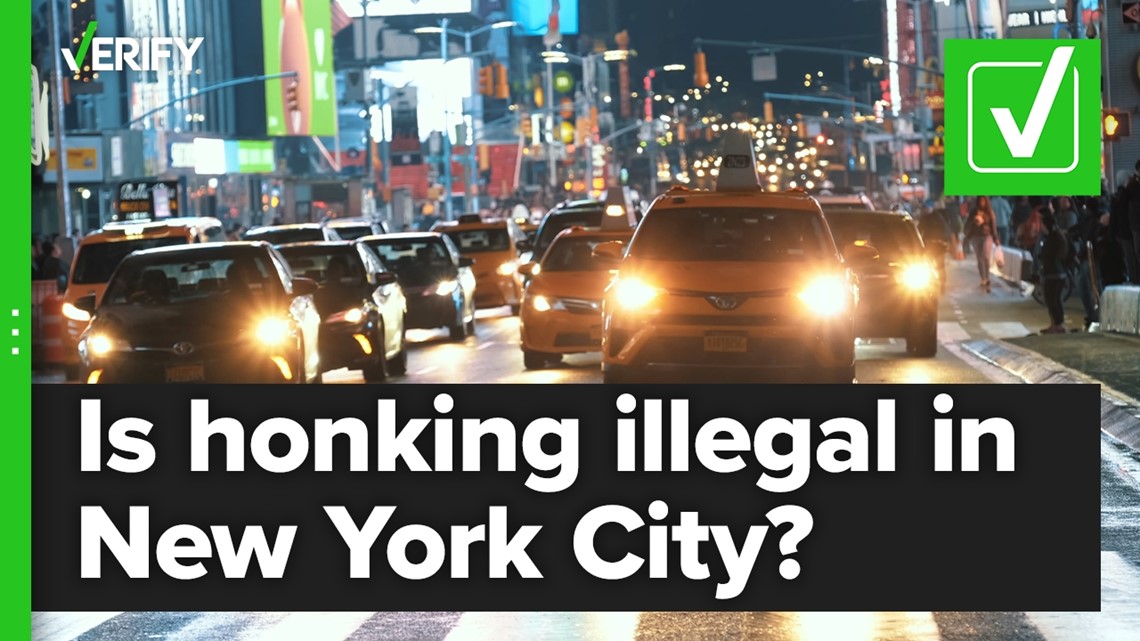 Yes, it's illegal to honk your horn in New York City