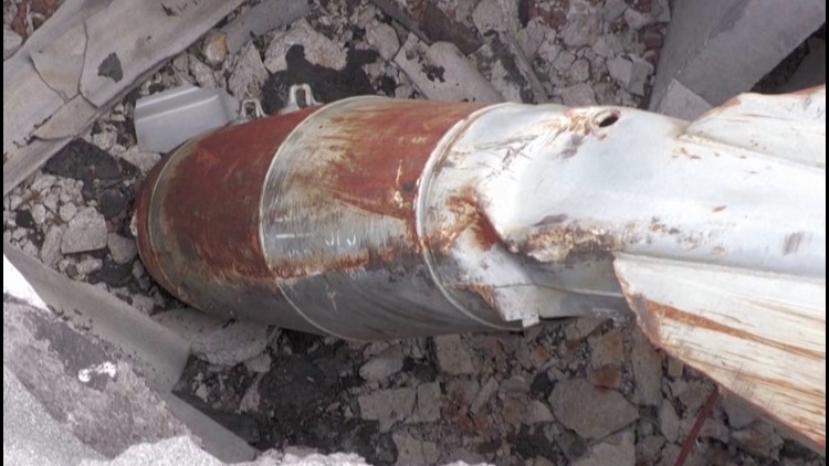 Ukrainians Remove Thousand Pound, Undetonated Bomb From Apartment Building